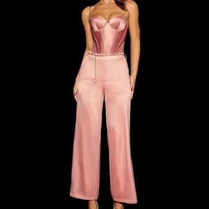 Lauren Dusty Rose wide leg pant